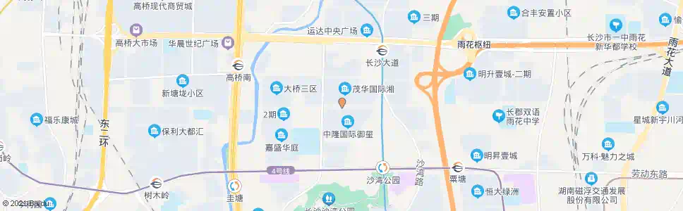 长沙石坝路_公交站地图_长沙公交_妙搜公交查询2025