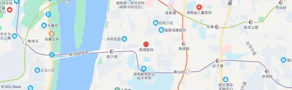 长沙长坡(南湖医院)_公交站地图_长沙公交_妙搜公交查询2025