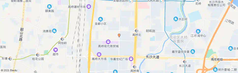 长沙马王堆路高桥大市场北_公交站地图_长沙公交_妙搜公交查询2025