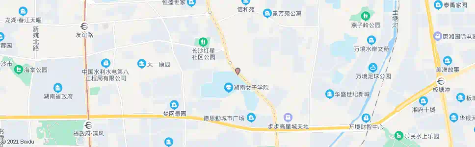 长沙中建五局_公交站地图_长沙公交_妙搜公交查询2025