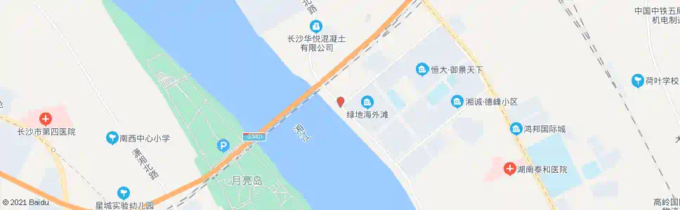 长沙湘江路高冲路口_公交站地图_长沙公交_妙搜公交查询2025