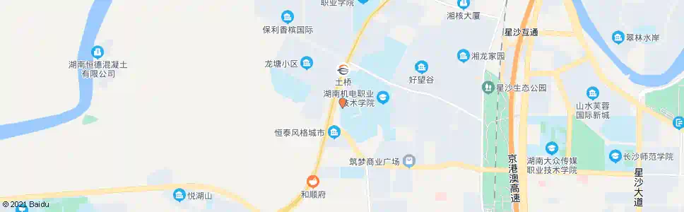 长沙机电学生公寓_公交站地图_长沙公交_妙搜公交查询2025
