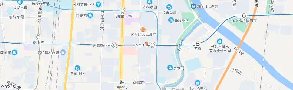 长沙人民路古曲路口_公交站地图_长沙公交_妙搜公交查询2025