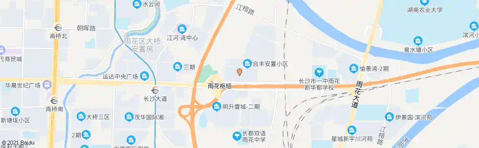 长沙新华都万家城_公交站地图_长沙公交_妙搜公交查询2025