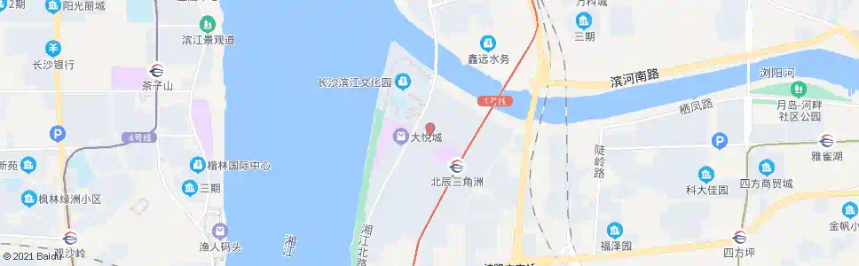 长沙晴岚路湘江路口_公交站地图_长沙公交_妙搜公交查询2025