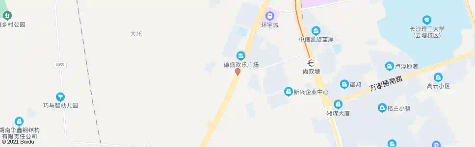 长沙大托城外城_公交站地图_长沙公交_妙搜公交查询2025