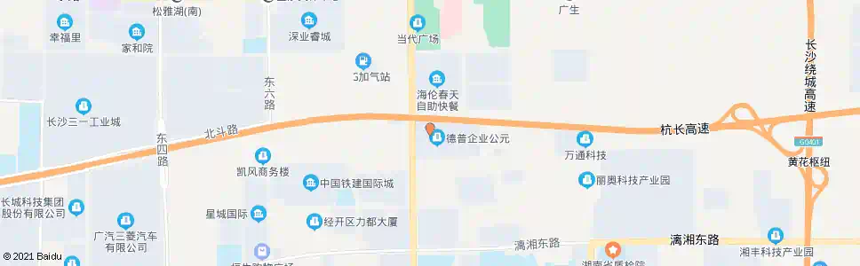 长沙德普科技_公交站地图_长沙公交_妙搜公交查询2025