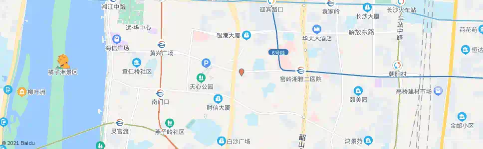 长沙识字岭_公交站地图_长沙公交_妙搜公交查询2025