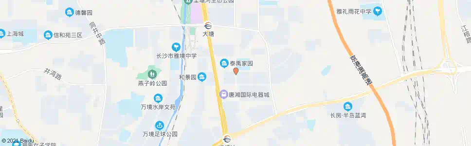 长沙泰禹家园_公交站地图_长沙公交_妙搜公交查询2025