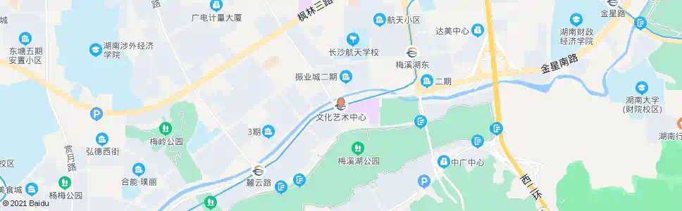长沙文化艺术中心站_公交站地图_长沙公交_妙搜公交查询2025