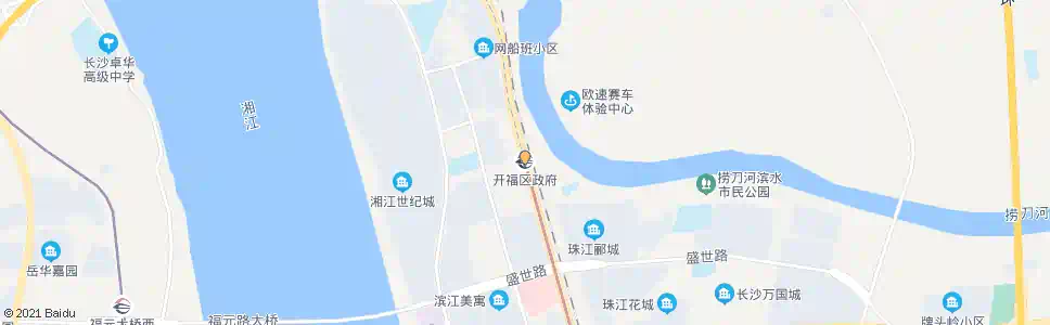 长沙开福区政府_公交站地图_长沙公交_妙搜公交查询2025