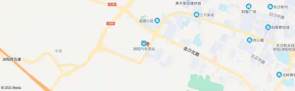 长沙汽车西北站_公交站地图_长沙公交_妙搜公交查询2025