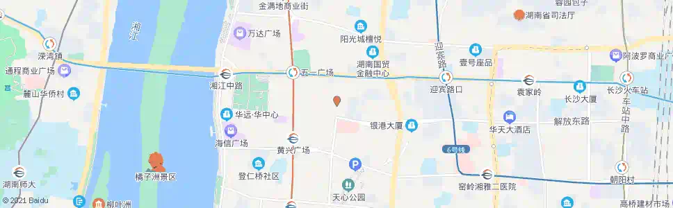 长沙蔡锷中路口_公交站地图_长沙公交_妙搜公交查询2025