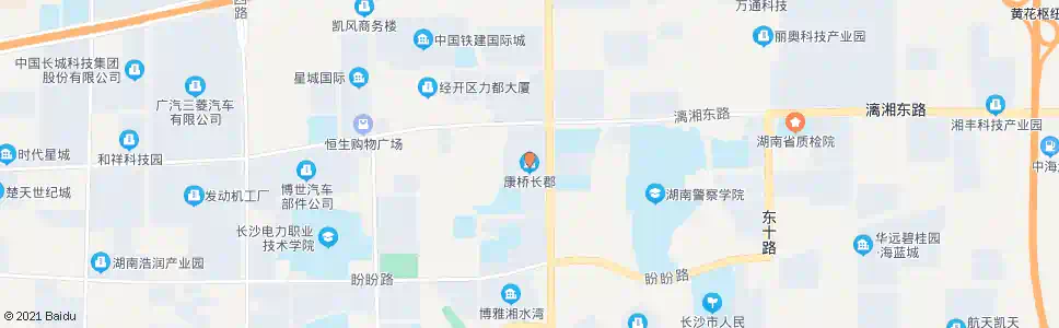 长沙康桥长郡(北)_公交站地图_长沙公交_妙搜公交查询2025