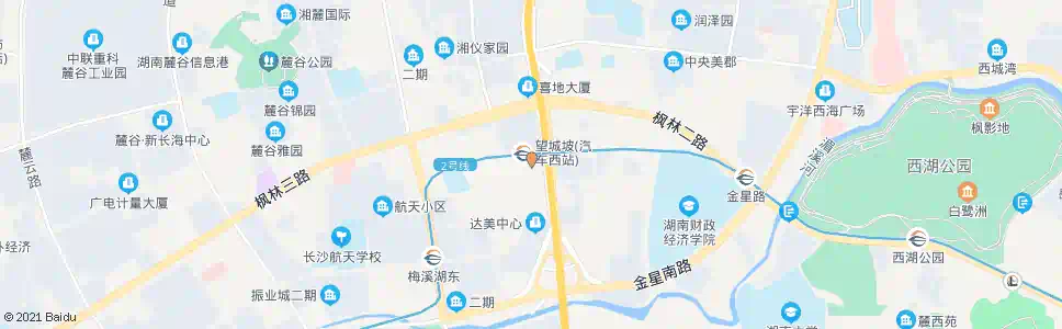 长沙汽车西站东_公交站地图_长沙公交_妙搜公交查询2025