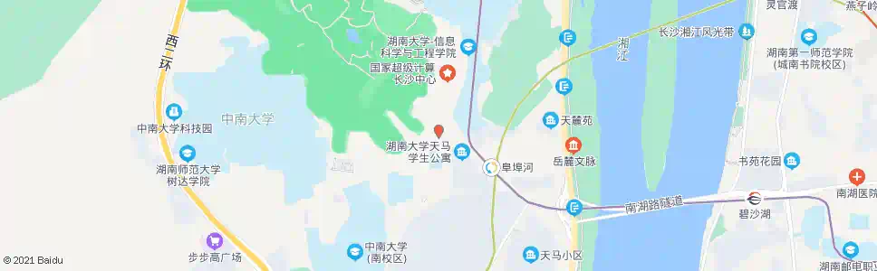 长沙八字墙_公交站地图_长沙公交_妙搜公交查询2025