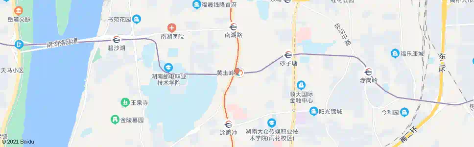 长沙黄土岭_公交站地图_长沙公交_妙搜公交查询2025