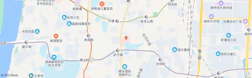 长沙省中医附一院(东塘南)_公交站地图_长沙公交_妙搜公交查询2025