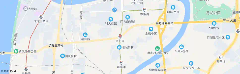 长沙四方坪_公交站地图_长沙公交_妙搜公交查询2025