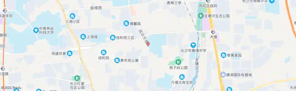 长沙环保西门_公交站地图_长沙公交_妙搜公交查询2025