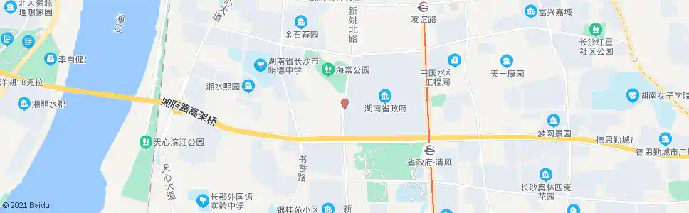 长沙省政府西门_公交站地图_长沙公交_妙搜公交查询2025