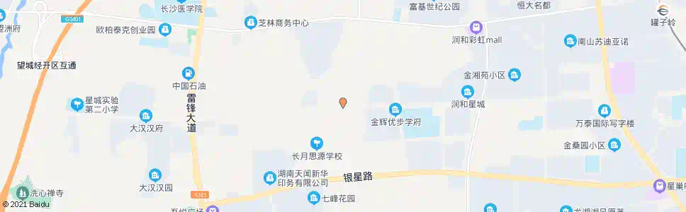 长沙银星路吴家冲路口_公交站地图_长沙公交_妙搜公交查询2025