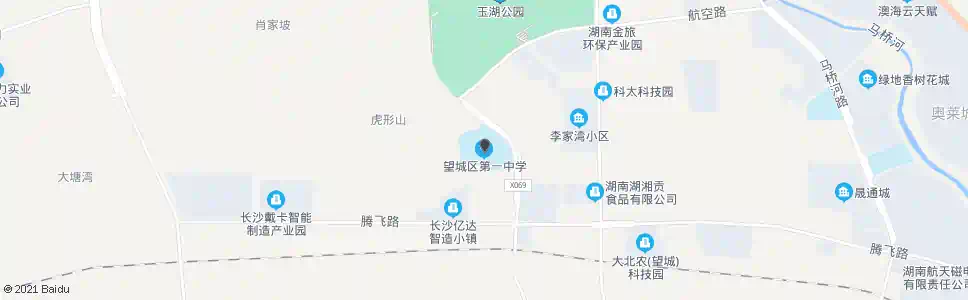 长沙望城区一中_公交站地图_长沙公交_妙搜公交查询2025