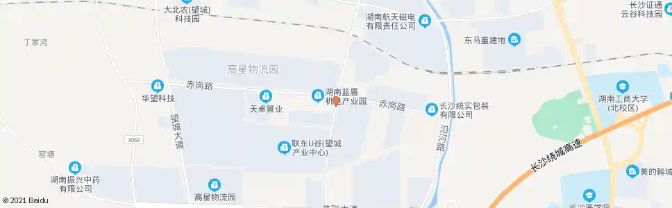 长沙望城大道赤岗路口_公交站地图_长沙公交_妙搜公交查询2025