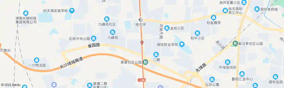 长沙雀园路汽车街区北_公交站地图_长沙公交_妙搜公交查询2025