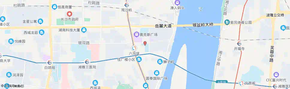 长沙岳麓区滨江小学_公交站地图_长沙公交_妙搜公交查询2025
