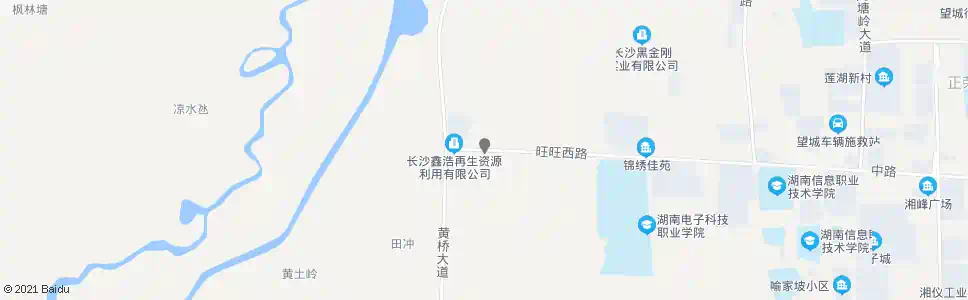 长沙旺旺西路黄桥大道口_公交站地图_长沙公交_妙搜公交查询2025