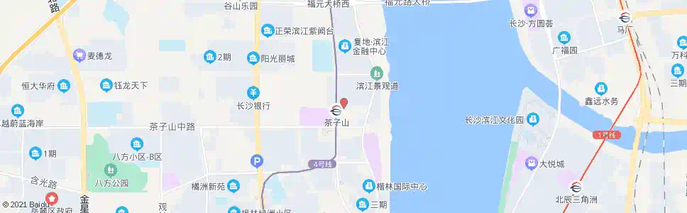 长沙岳华路支路九路口_公交站地图_长沙公交_妙搜公交查询2025