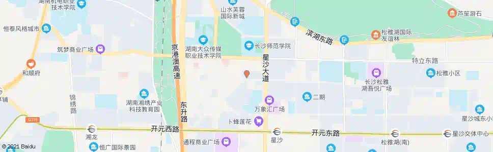 长沙金海岸学生公寓_公交站地图_长沙公交_妙搜公交查询2025