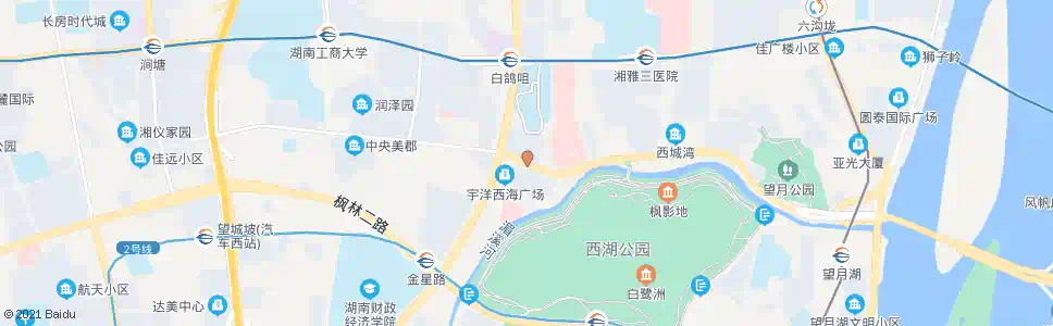 长沙咸嘉湖路金星大道东口_公交站地图_长沙公交_妙搜公交查询2025
