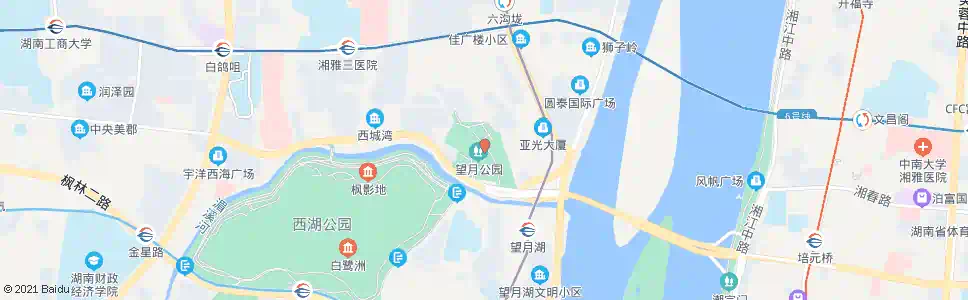 长沙王陵公园_公交站地图_长沙公交_妙搜公交查询2025