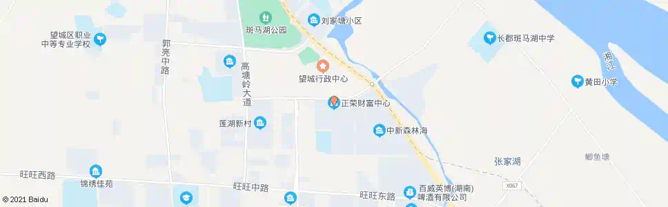 长沙望城区政务中心(正荣财富中心)_公交站地图_长沙公交_妙搜公交查询2025