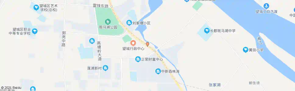 长沙望府路口_公交站地图_长沙公交_妙搜公交查询2025