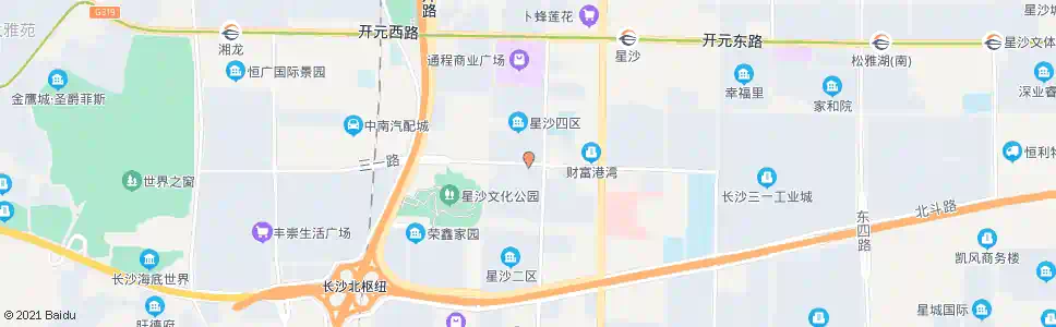 长沙星沙购物中心_公交站地图_长沙公交_妙搜公交查询2025
