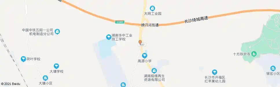 长沙中青路长青路口_公交站地图_长沙公交_妙搜公交查询2025