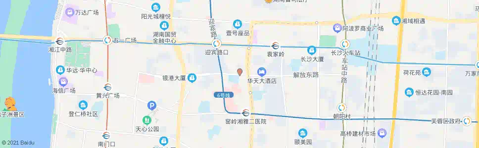 长沙文艺路口西_公交站地图_长沙公交_妙搜公交查询2025