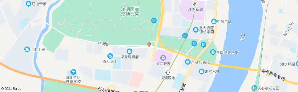 长沙洋湖大道坪塘大道口_公交站地图_长沙公交_妙搜公交查询2025