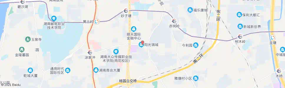 长沙王家冲_公交站地图_长沙公交_妙搜公交查询2025