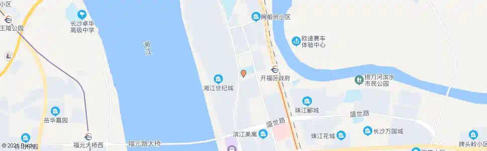 长沙江湾路西_公交站地图_长沙公交_妙搜公交查询2025