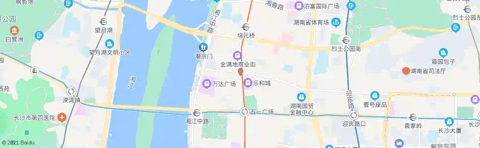 长沙先锋厅(中山亭)_公交站地图_长沙公交_妙搜公交查询2025