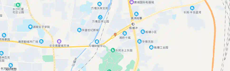长沙湘府路万家丽路口_公交站地图_长沙公交_妙搜公交查询2025