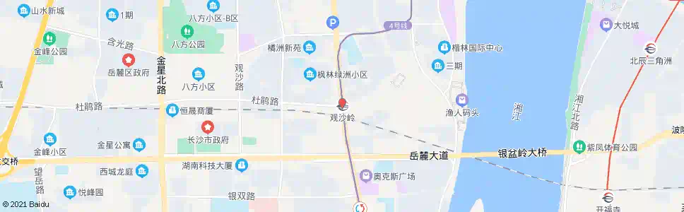 长沙观沙岭小区_公交站地图_长沙公交_妙搜公交查询2025