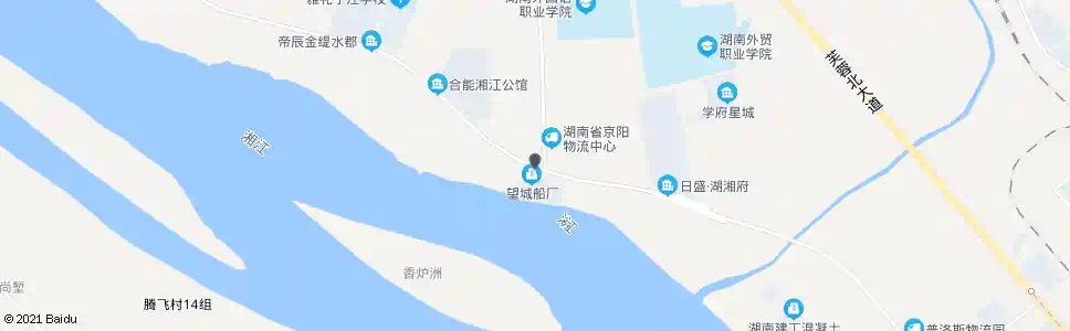 长沙望城船厂_公交站地图_长沙公交_妙搜公交查询2025