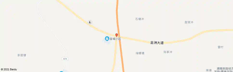 长沙金洲大道岳临高速路口_公交站地图_长沙公交_妙搜公交查询2025