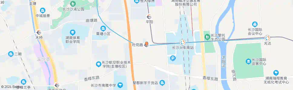 长沙杜花路站_公交站地图_长沙公交_妙搜公交查询2025