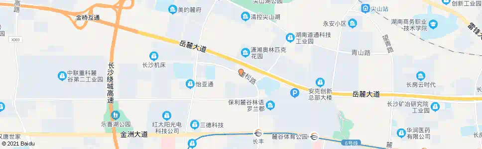 长沙麓松路佳园路口_公交站地图_长沙公交_妙搜公交查询2025
